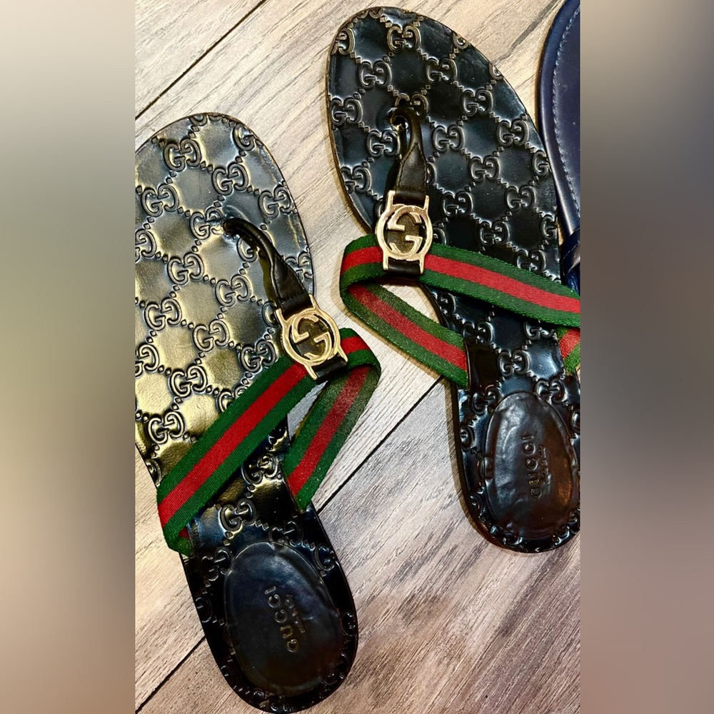 Authentic Gucci Thong Sandals